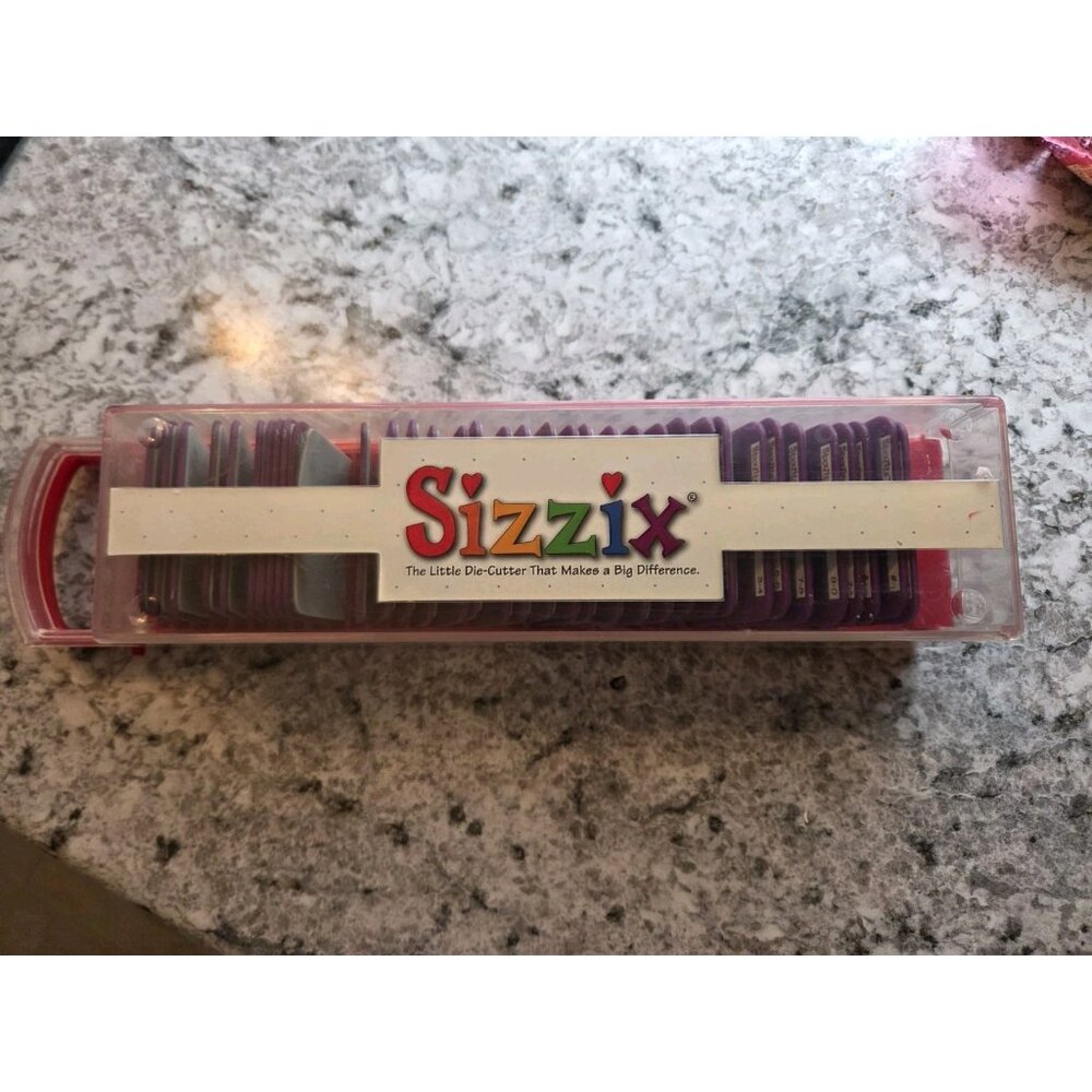 Sizzix Sizzlits SCRIPT Alphabet Die Set 35 Letters Numbers &‎ Symbols Complete